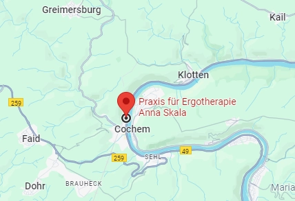 Anfahrt Praxis Ergotherapie Cochem